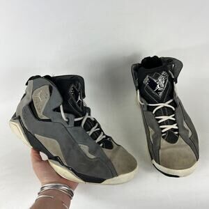 Air Jordan True Flight Sneaker Men's 11.5 Gray Logo Basketball Shoes 342964-003